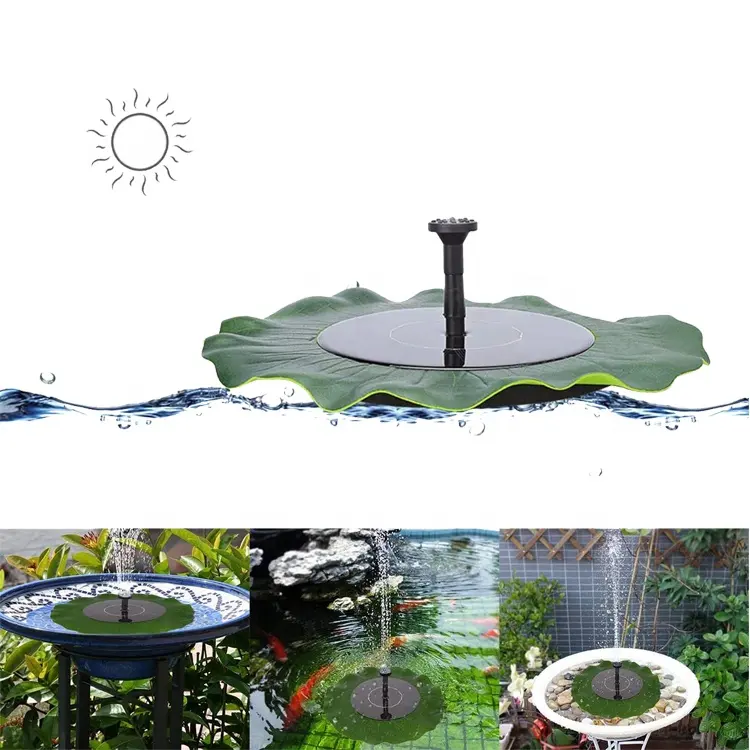 Bomba de fuente de estanque Solar, alimentada por Panel Solar, flotante, para piscina, acuario, maceta, decoración de jardín