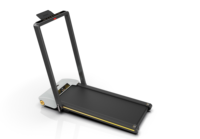 Tapis de marche électrique portable et pliable avec écran LED et poignée latérale, sans test de fréquence cardiaque, pour la maison et la remise en forme