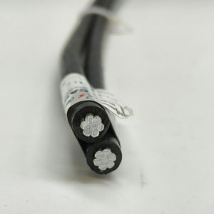 CAAI <span class=keywords><strong>Y</strong></span> 1x35 + N25 ABC ASTM B LV Línea Cubierta AL + AAAC XLPE Cable Servicio Drop 2 núcleos <span class=keywords><strong>Fase</strong></span> + <span class=keywords><strong>Neutro</strong></span> Sin Iluminación EESCABLE - Product Image 1