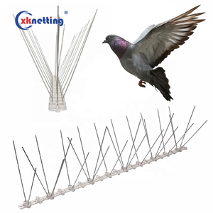 Pointes d'oiseaux en acier inoxydable, 1 pièce, Base en PP, <span class=keywords><strong>anti</strong></span>-oiseau, pour le contrôle des oiseaux - Product Image 1