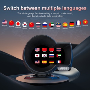 Phổ biến <span class=keywords><strong>Auto</strong></span> Car Gauge máy tính Head up hiển thị OBD2 + GPS Hệ thống kép F8 Pro Cập nhật nhanh Speedometer HUD - Product Image 1