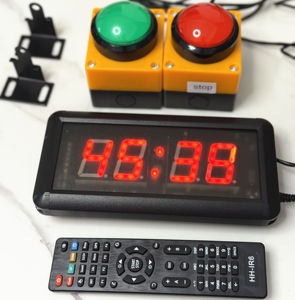 <span class=keywords><strong>Chronomètre</strong></span> numérique LED à 4 chiffres de 1,5 pouce avec télécommande, horloge de compte à rebours précise pour les jeux et les compétitions - Product Image 1