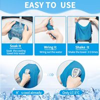 Serviette de sport portable, écologique, respirante, personnalisée, rafraîchissante, à séchage rapide, en microfibre compressée