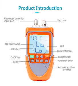 เครื่องมือไฟเบอร์ออปติกแบบมือถือ I-pook เครื่องวัดพลังงานแสงขนาดเล็ก PK56ความแม่นยำใน0.3% 150mW 220V - Product Image 5