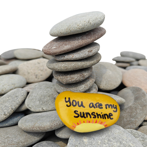 Factory Supplier Natural Pebbles Painting Rock Colored Pebbles DIY Painting Stone for Children Hand Picked Stones for Painting