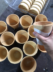 Ăn được trà & ly cà phê làm cho máy trà cốc cà phê ăn được ăn cup Cookie waffer ice hot cuối cùng 2 giờ - Product Image 2