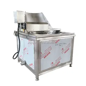 Electric Heating Nut Snacks Frying Processing Equipment Automatic Stirring Fryer French Fries Potato Chips Frying Machine
