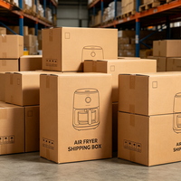 Boîte d'emballage personnalisée pour friteuse à air 1200W, en carton ondulé de qualité alimentaire, pour appareils de cuisine