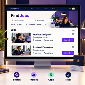Zuverlässige Jobsuche-Plattform: <span class=keywords><strong>Web</strong></span>- und Mobile-Website-Entwicklung mit Stellensuche, Kandidatenprofilen und Anbieter-Dashboard - Product Image 2