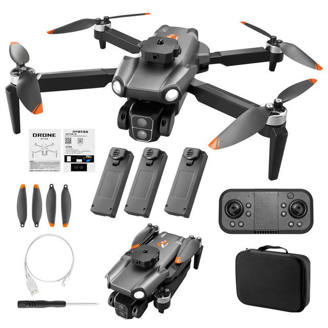 S119 Drone with Dual 4K HD Cameras Obstacle Avoidance Optical Flow Foldable Wifi Fpv Brushless Motor Aerial Vehicle RC Dron Toys