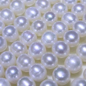 Collar de Perlas de Alta Calidad, Color Azul Plateado, Diseño de Cielo Estrellado, 7mm, Hebilla Exquisita Ajustable, Modelo Wenchi, Venta al Por Mayor - Product Image 2