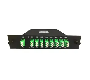 מפעל התאמה אישית צפיפות גבוהה 8 ערוץ LC SM UPC CWDM DWDM MUX DEMUX מודול עבור 5G נתונים מרכז יישום התוספת קופסא