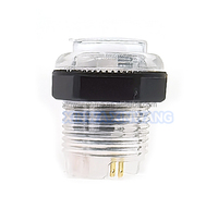 BAOLIAN Bouton en plastique 28mm RVB lumineux 5V pour jeux d'arcade, machines MAME, bornes d'arcade, flipper, excavateur, robot