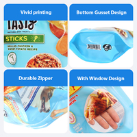 Bolsas de Embalaje Ecológicas con Ventana y Protección Contra la Humedad para Golosinas Saludables, Reciclables, de PE, Directo de Fábrica