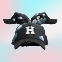 Cappelli OEM Personalizzati con Strass Originali Junior H, Collezione Anniversario, Cappellini da Baseball Neri a 5 Pannelli, 31 Cappelli con Scatola