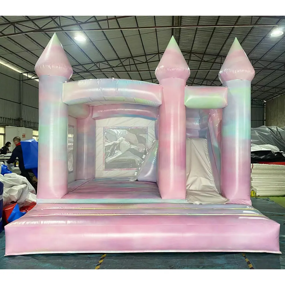 2024 Outdoor hot kids Pink inflatable bounce house party Jump Castle