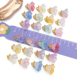 Coloré Transparent Verre Muguet Pendentif DIY Collier Bracelet Bijoux Accessoires - Product Image 3