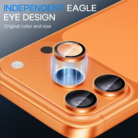 Kit de protection pour téléphone portable Heybingo 3 en 1, protection d'écran en verre trempé, film pour objectif d'appareil photo, coque en TPU souple, couverture complète