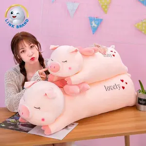 아래로 면 최고 연약한 Kawaii 베개 돼지 20cm 박제 동물 껴안는 돼지 견면 벨벳 베개