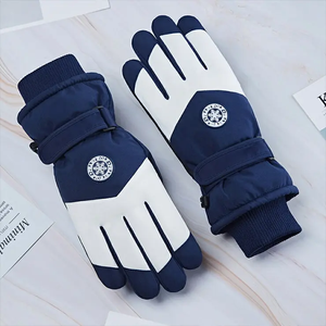 Guantes de esquí impermeables para niños, térmicos, de tres capas, a prueba de viento, material térmico, forro polar súper termorretentor - Product Image 3