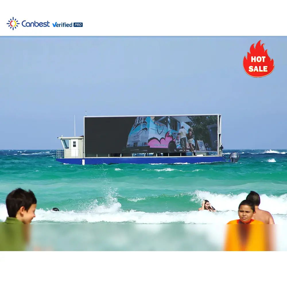 Waterproof Anti-Salt Fog Outdoor Aluminum Advertising Led Display Screen For Seaside Beach Coastal Swimming Pools Cruise Ships