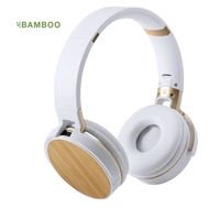 Headphone 950BT bambu, Headphone ramah lingkungan Headset atas telinga kayu tanpa kabel gaya baru