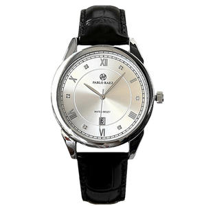 Reloj de Pulsera de Cuarzo para Hombre PABLO RAEZ, Popular, Casual, con Correa de Cuero, Resistente al Agua, con Calendario, para Negocios - Product Image 2
