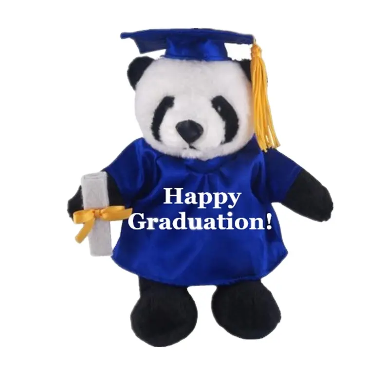 D'animaux pour fille, jouet pendentif de remise de diplôme, ours, dessin animé, tendance, Panda, avec capuchons et robe