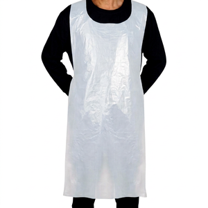 <b>Disposable</b> Sleeveless Adult Waterproof PE Non-Woven Lightweight Fashionable <b>Apron</b> for Cleaning Customized Size - Product Image 1