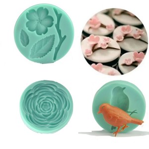 Fondant Silicone Chocolate Mold Flower Shape 5.5*0.9 Non-Toxic <b>Cake</b> <b>Decorating</b> <b>Supplies</b> Birthday Decoration Tool - Product Image 2