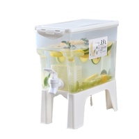 Distributeur de boissons avec robinet, seau à glace pour jus de fruits, thé glacé, eau froide, 3,5 L, pour la maison, été