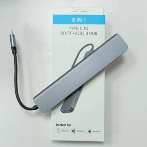 Nhà Sản Xuất <span class=keywords><strong>C</strong></span>ủa Bán Hàng Trự<span class=keywords><strong>c</strong></span> Tiếp Hợp Kim Nhôm Nhà Ở Với Đầu Đọ<span class=keywords><strong>c</strong></span> Thẻ Loại <span class=keywords><strong>C</strong></span> Để SD/TF USB 3.0 Hub Docking Station - Product Image 3