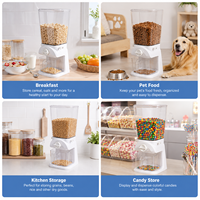 Conteneur de stockage de céréales en acrylique de qualité alimentaire, sans BPA, écologique, haute transparence, 6L, distributeurs de nourriture en vrac, bonbons, noix, supermarché