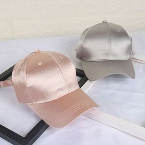 Casquettes de baseball en satin uni personnalisées à 6 panneaux, tendance et abordables - Product Image 2