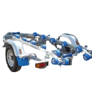 Remolque para barcos con estructura de aluminio y rodillos azules para transporte y almacenamiento de embarcaciones. Opciones de varios tamaños. - Product Image 2