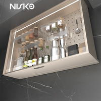 2026 NISKO Armoire de rangement de cuisine intelligente avec panier élévateur rétractable pour placard domestique, pour le rangement des assaisonnements, des couverts, des ustensiles et de la vaisselle