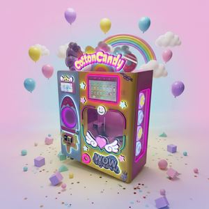 OEM Electric Automatic Engine-Powered Commercial Cotton <b>Candy</b> Floss Making Vending <b>Machine</b> for Snack Food Factory Use 180kg 1 - Product Image 1