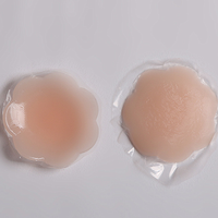 Cache-tétons adhésifs réutilisables et lavables en silicone invisible pour filles