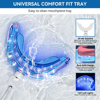 Gel Blanqueador Dental Sin Peróxido Personalizado de Marca Privada OEM 2026, Kit Profesional de Blanqueamiento Dental Premium con Luz LED