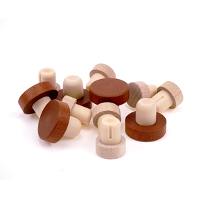 Tappo <span class=keywords><strong>in</strong></span> sughero sintetico personalizzato con piano <span class=keywords><strong>in</strong></span> <span class=keywords><strong>legno</strong></span> per bottiglia di plastica di vetro - Product Image 4