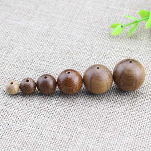 Perles en bois de formes variées, perles en vrac pour la fabrication de bracelets, accessoires DIY en bois de dragon, perles d'espacement rondes, matériau naturel - Product Image 3