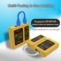 Testeur de câble réseau LAN, outil de test de câble Ethernet, RJ45, RJ11, RJ12, CAT6, UTP, outil de test automatique de câble LAN (batterie non incluse)