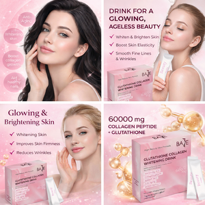 Péptido marino Halal Bebida Belleza Leche Pescado Piel Blanqueamiento Colágeno Polvo Set Bolsita fragante Mijo Hierba Piel de pescado - Product Image 2