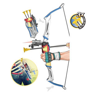 <span class=keywords><strong>Arc</strong></span> et flèches jouet pour enfants, ensemble <span class=keywords><strong>de</strong></span> tir à l'<span class=keywords><strong>arc</strong></span> d'extérieur <span class=keywords><strong>pliable</strong></span> avec 3 flèches à ventouses, idéal pour la <span class=keywords><strong>chasse</strong></span>, les jeux et les sports - Product Image 1