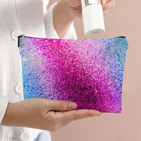 Voyage trousse de toilette soins de la peau beauté fermeture éclair organisateur sac voyage Portable maquillage pochette sac arc-en-ciel paillettes sac cosmétique