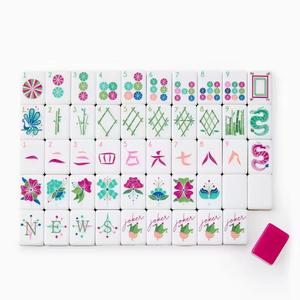 Tuiles de mahjong américaines sur mesure à 4 couches, tuiles en acrylique rose avec 160 cartes, ensemble de jeu élégant et luxueux pour adultes et cadeaux - Product Image 4