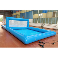 Terrain de volley-ball aquatique gonflable pour piscine, jeu sportif commercial pour plage ou fête, installation facile – Fournisseur direct usine