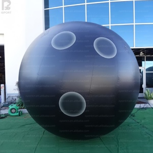 Bola de Bolos Inflable Gigante LED de 11 Pies Personalizada, Bola Deportiva Gigante Luminosa para Salón de Bolos/Decoración Publicitaria de Eventos/Turno de Bolos - Product Image 1