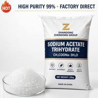 Acetato de Sodio Trihidratado Grado Alimenticio E262 Certificado ISO 9001 con Garantía Comercial