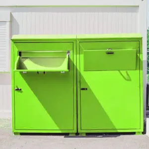 Kotak wadah pakaian Volume besar, kotak eksplorasi pakaian mesin perawatan limbah daur ulang untuk toko pakaian